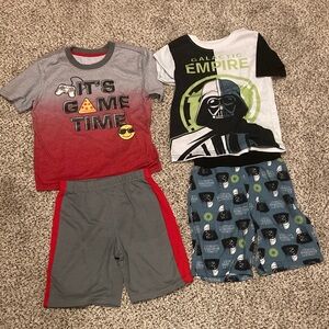 Star Wars Kids Pajama Set - video gamer and pizza